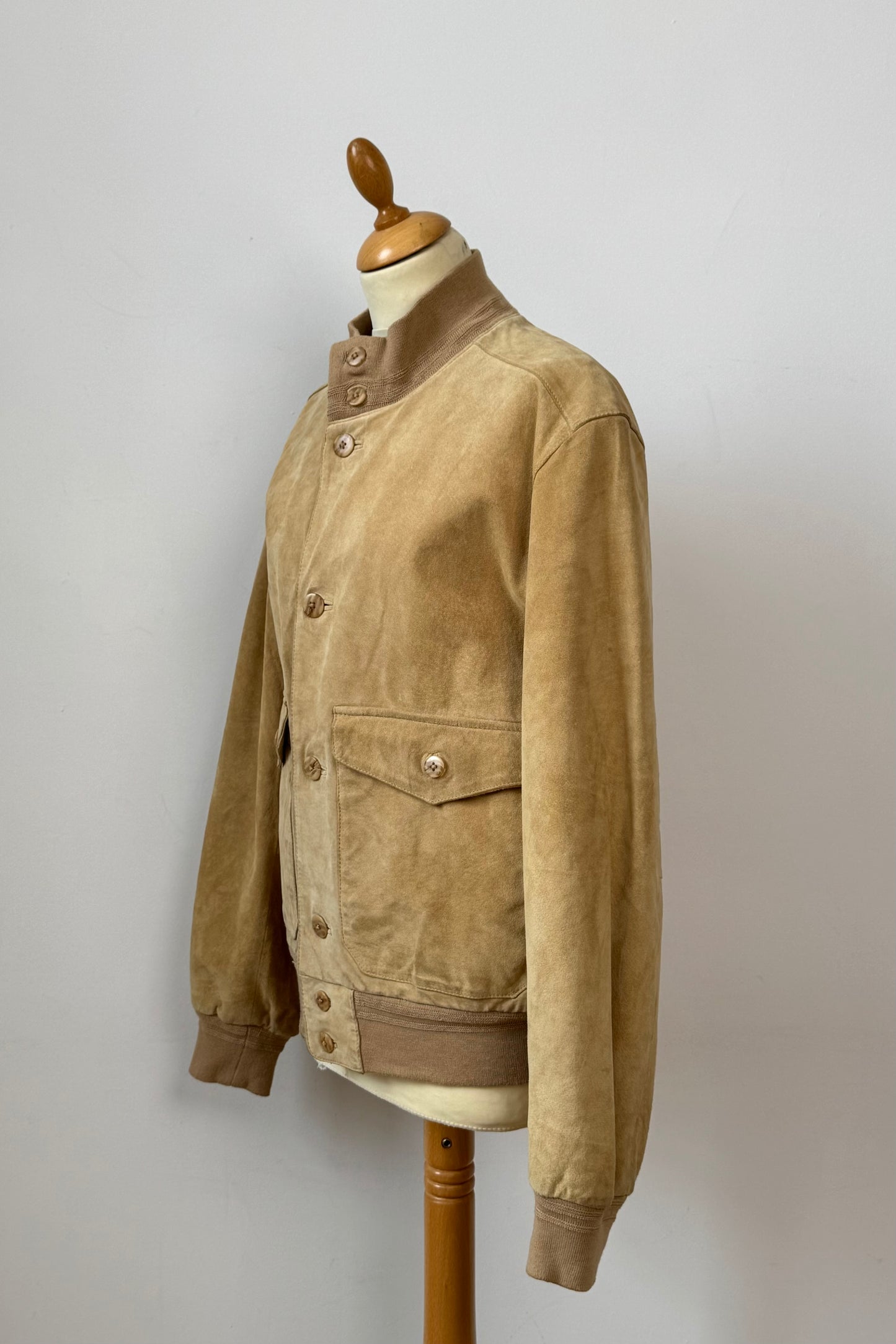 SUEDE BOMBER SIZE M/L UK 10/12