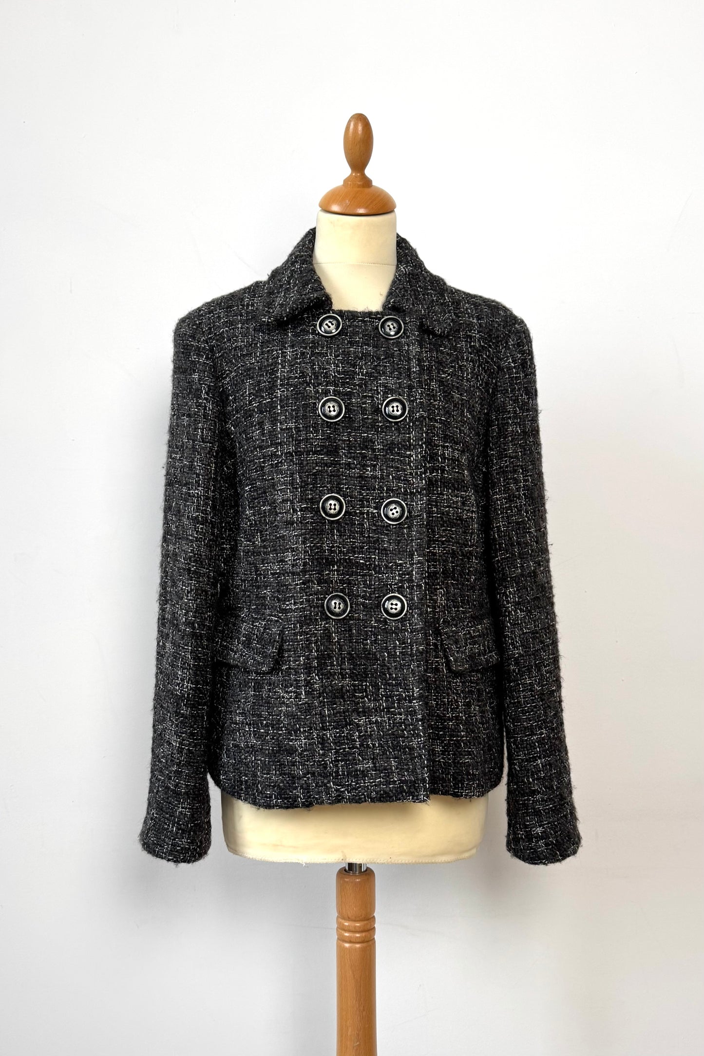 Marella Bouclé Blazer Coat in Size M UK 10