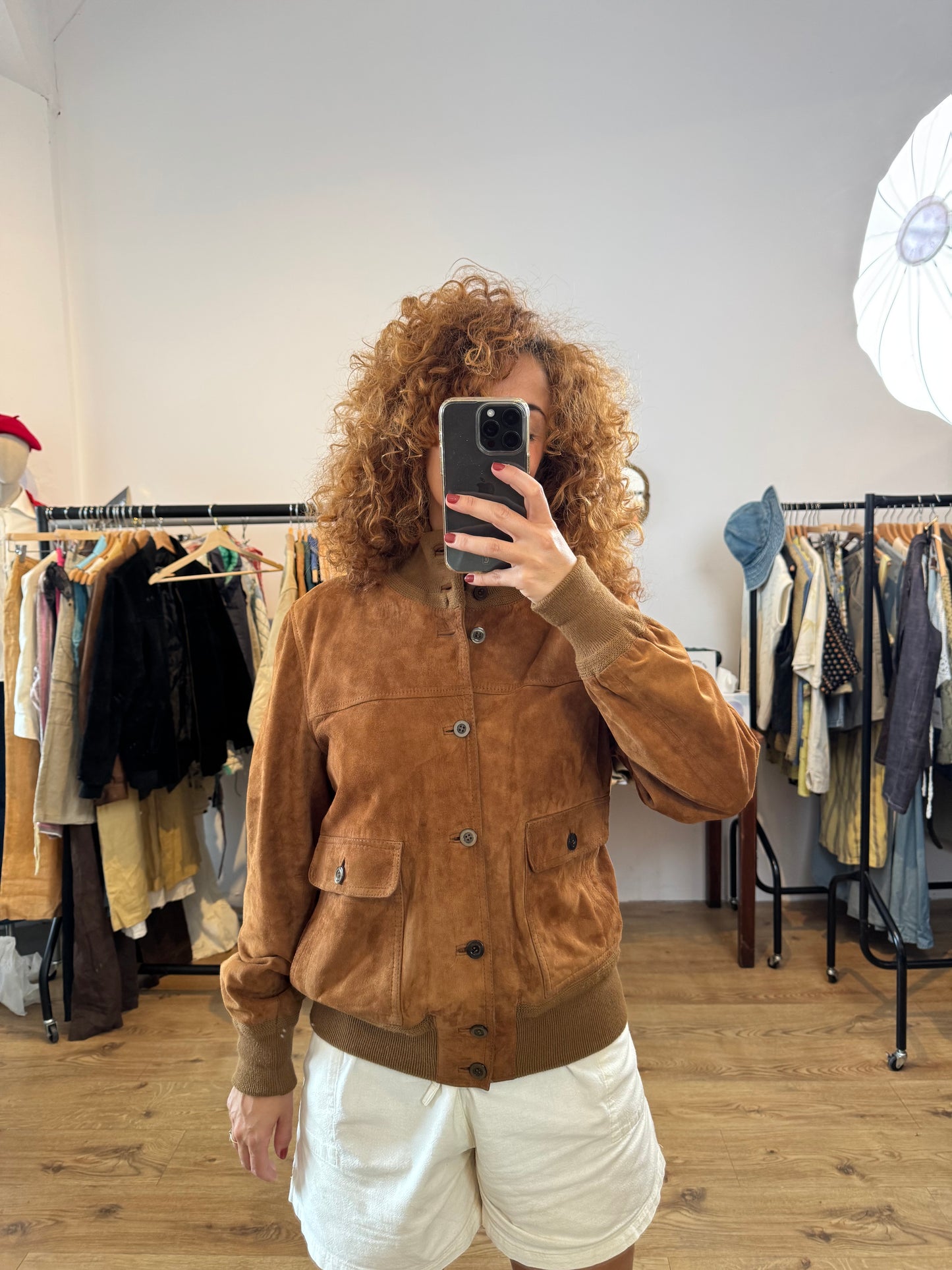 SUEDE LEATHER JACKET SIZE M