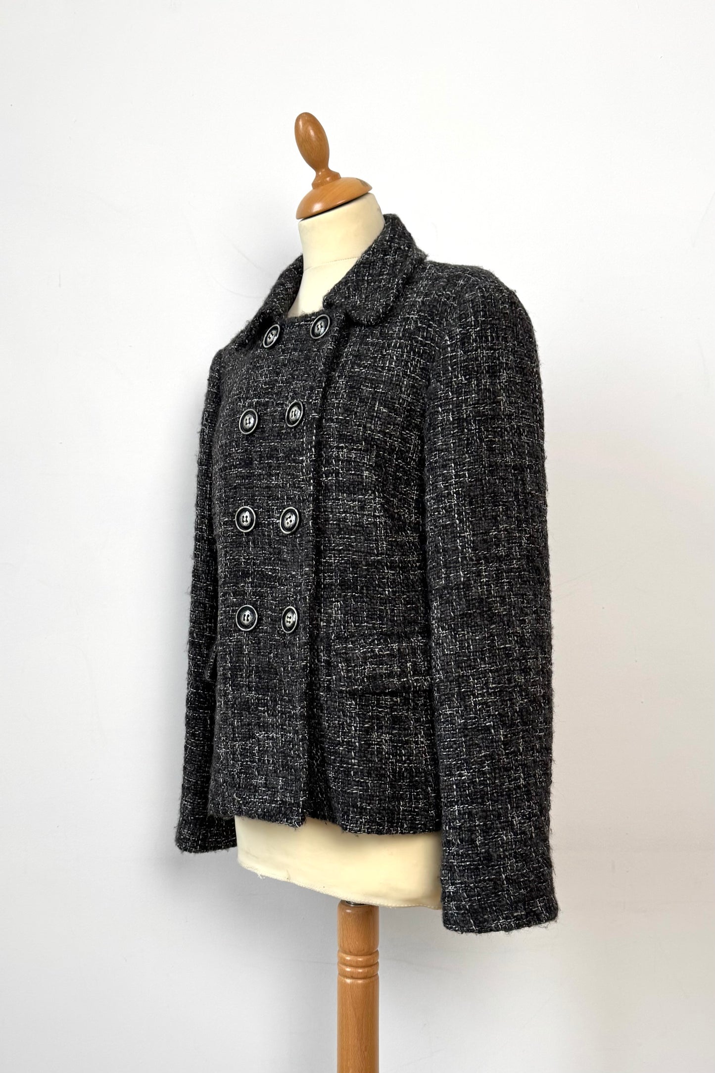 Marella Bouclé Blazer Coat in Size M UK 10