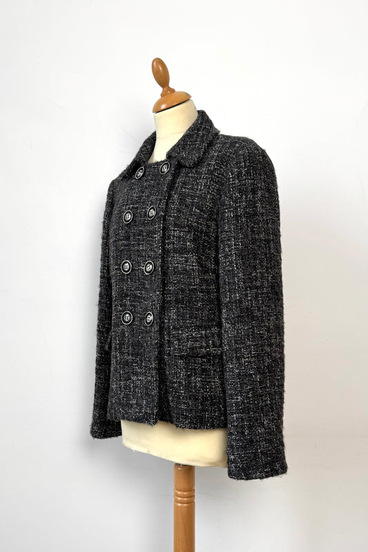 Marella Bouclé Blazer Coat in Size M UK 10