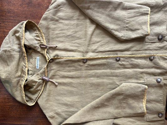 Emporio Armani Khaki Linen Parka