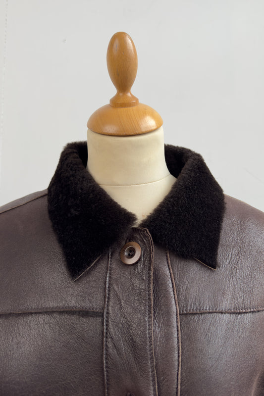 Pierre Cardin Real Leather Jacket Size S/M UK 8