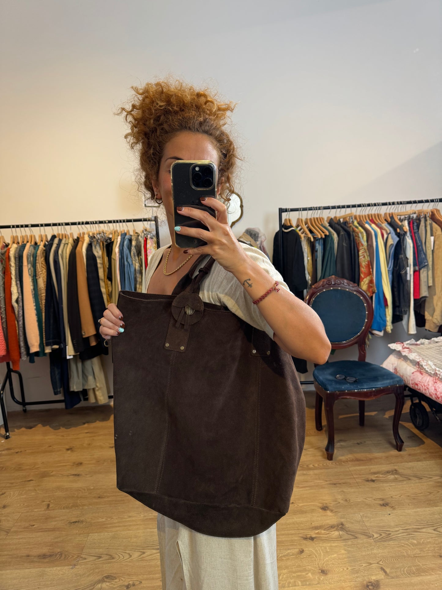 SUEDE LEATHER BAG