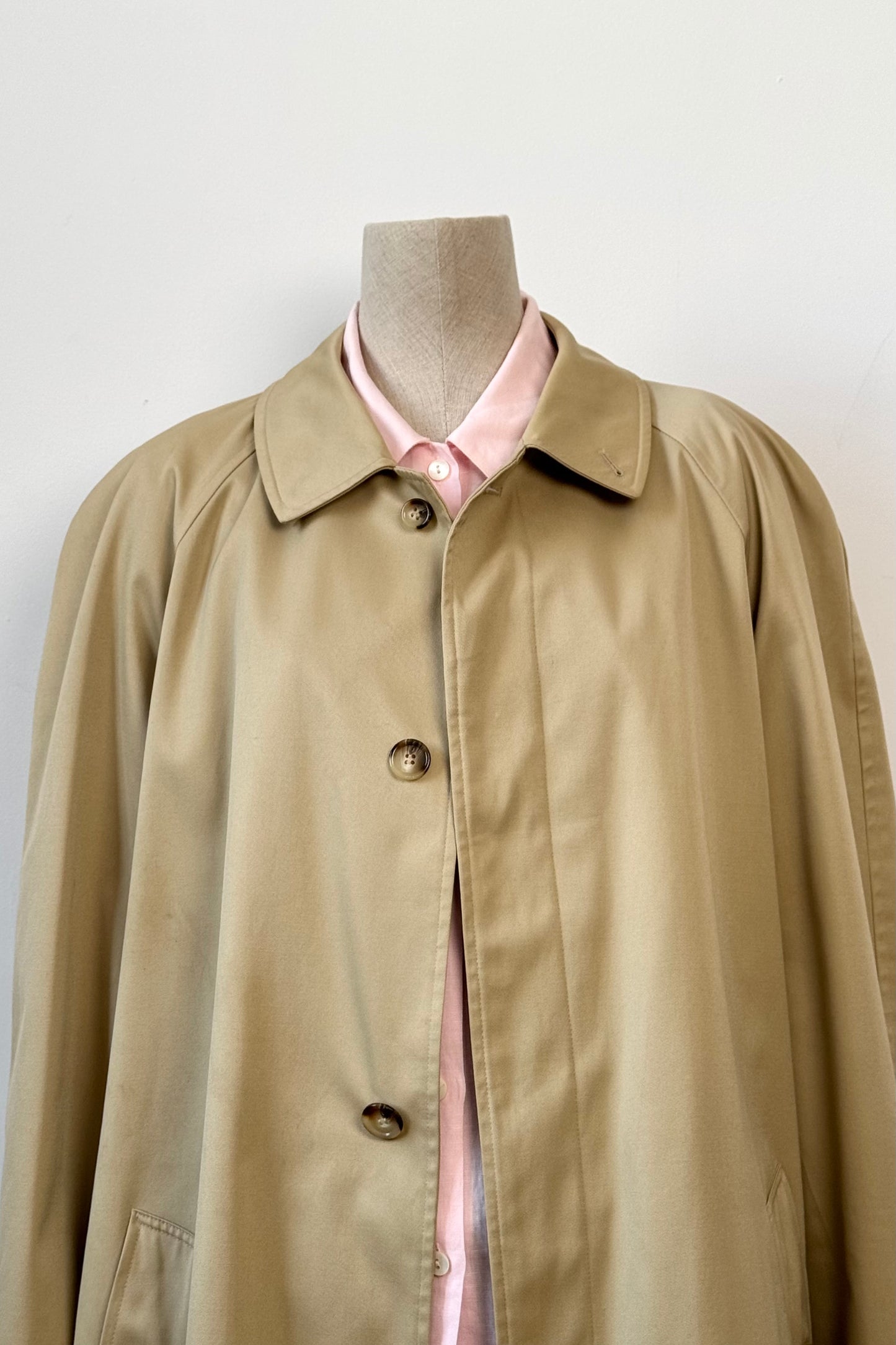 Beige Trench Coat in Size XL UK 14/16