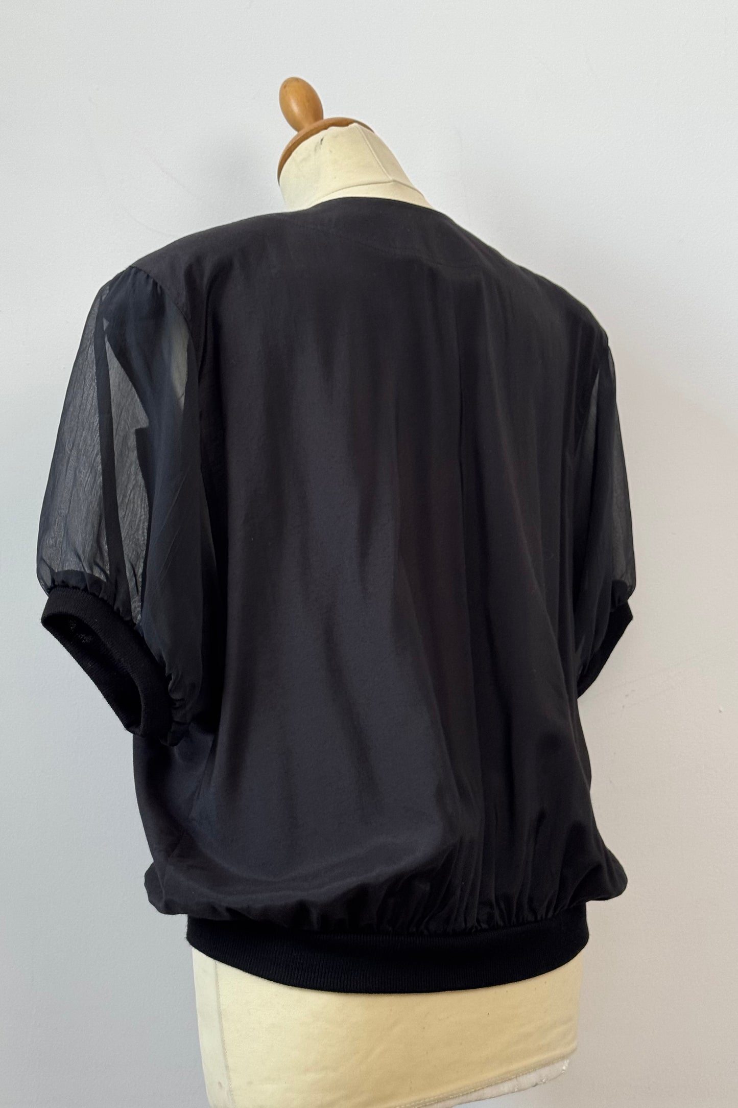 BLACK SHIRT SIZE M/L UK 10/12