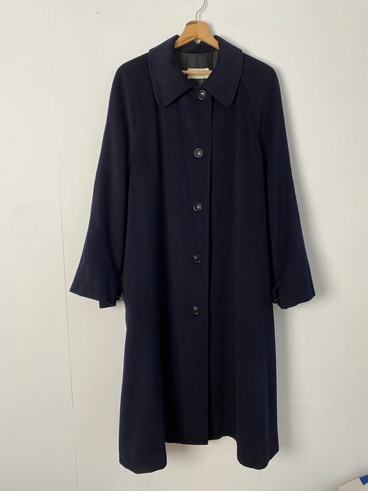 Wool-Cashmere Navy Coat by Alberto ASPESI in Women's Size S/M