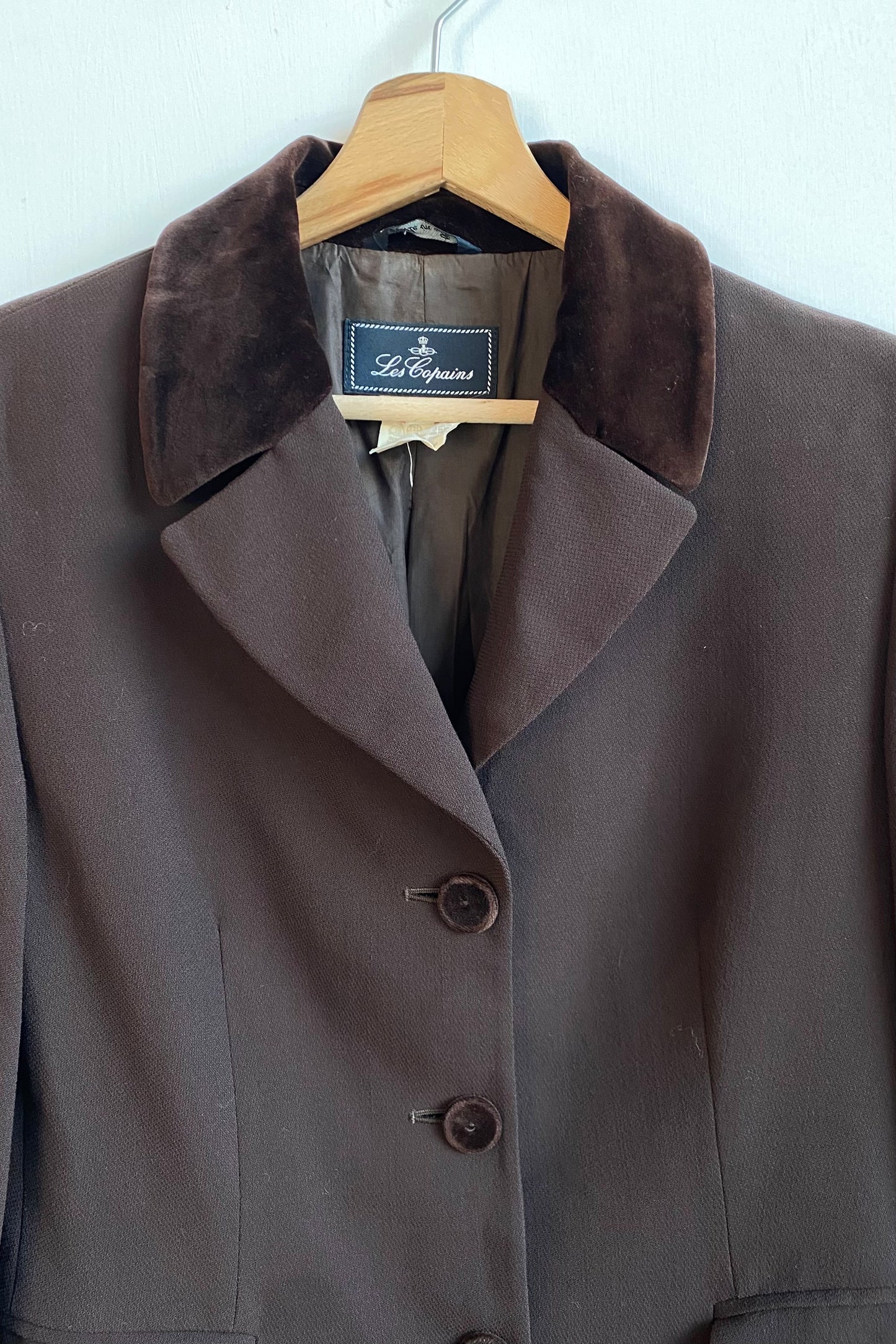 Les Copains Brown Blazer Women's Size S/M Size 8/10
