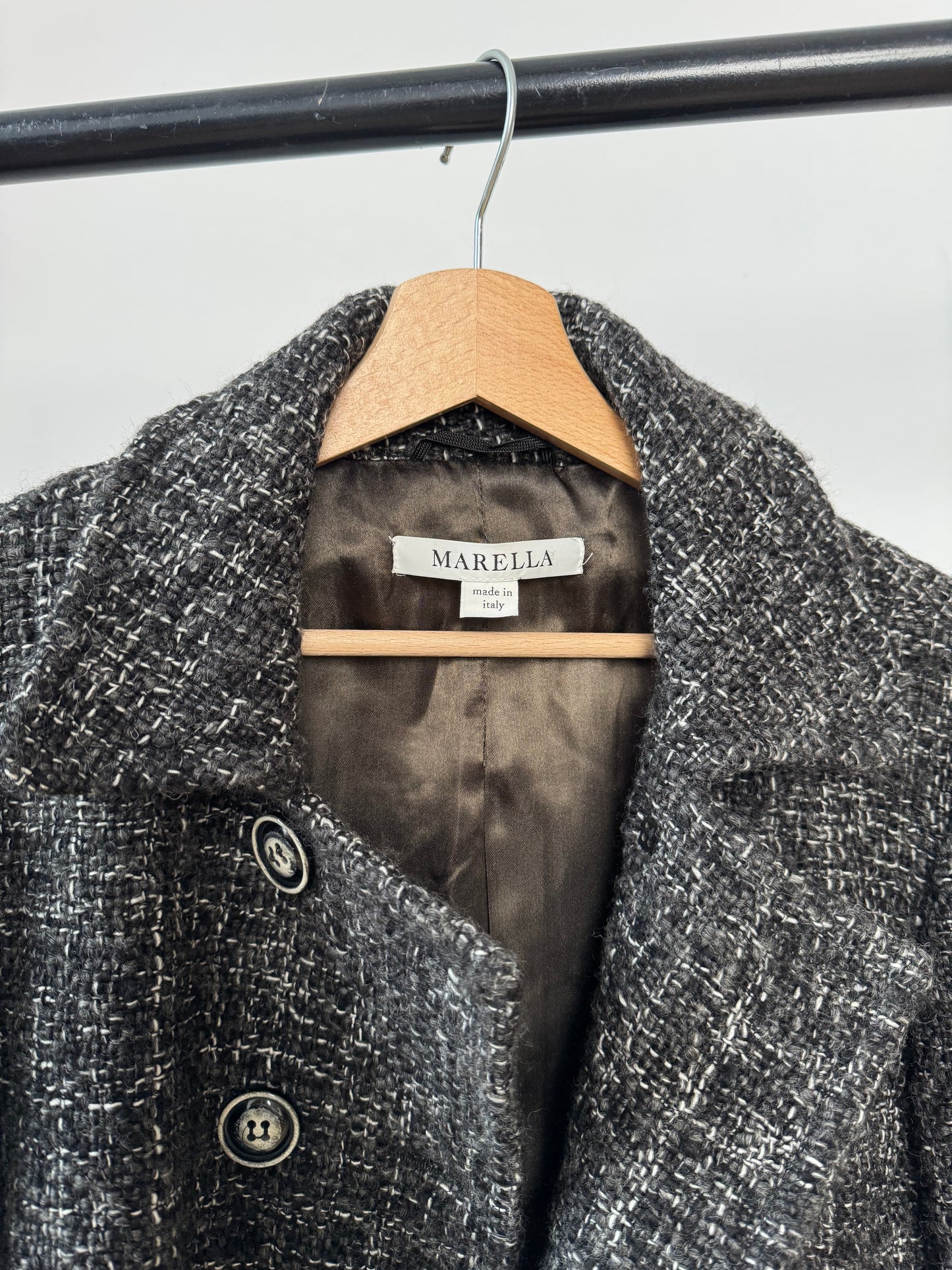 Marella Bouclé Blazer Coat in Size M UK 10