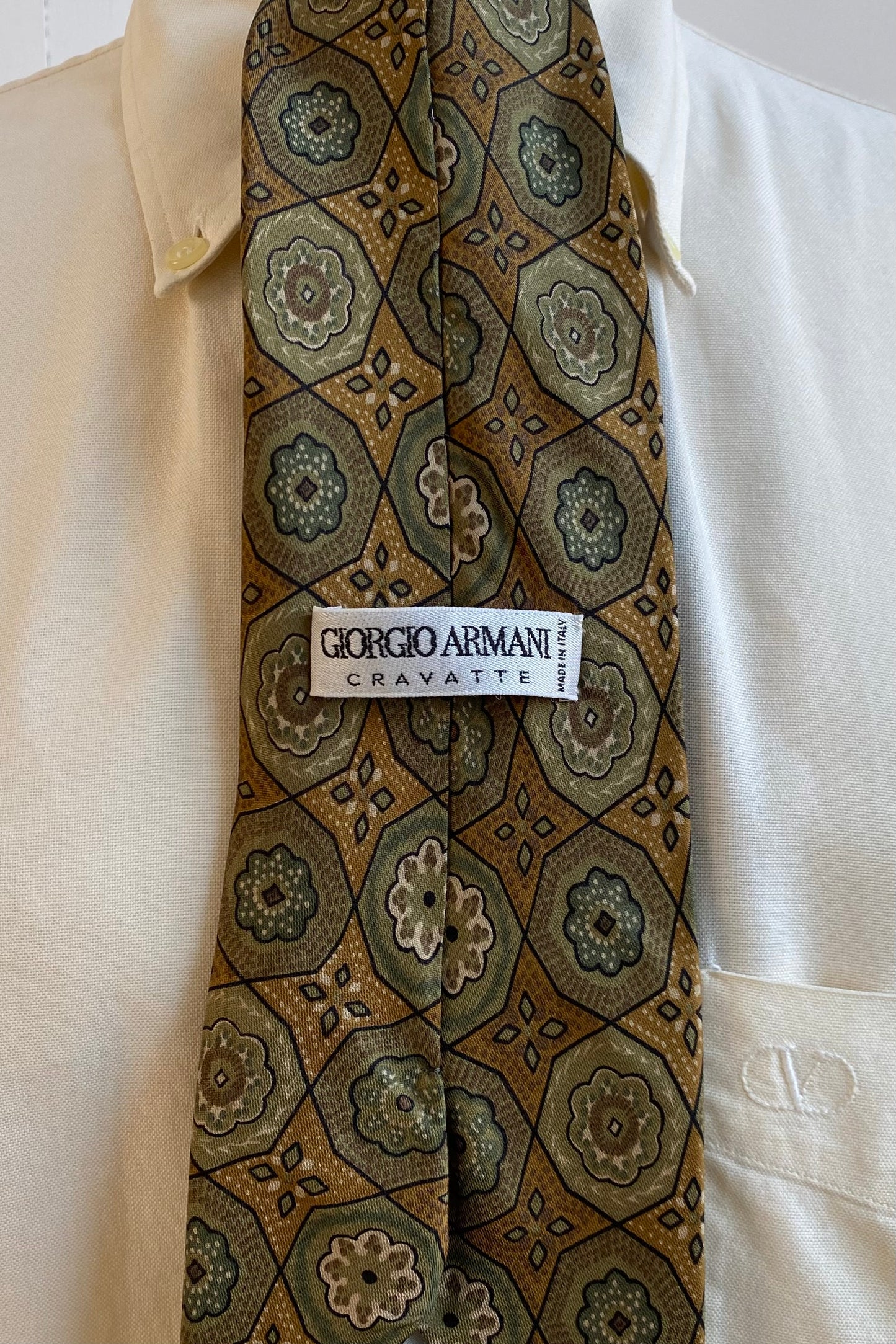 Giorgio Armani Geometric Silk Tie