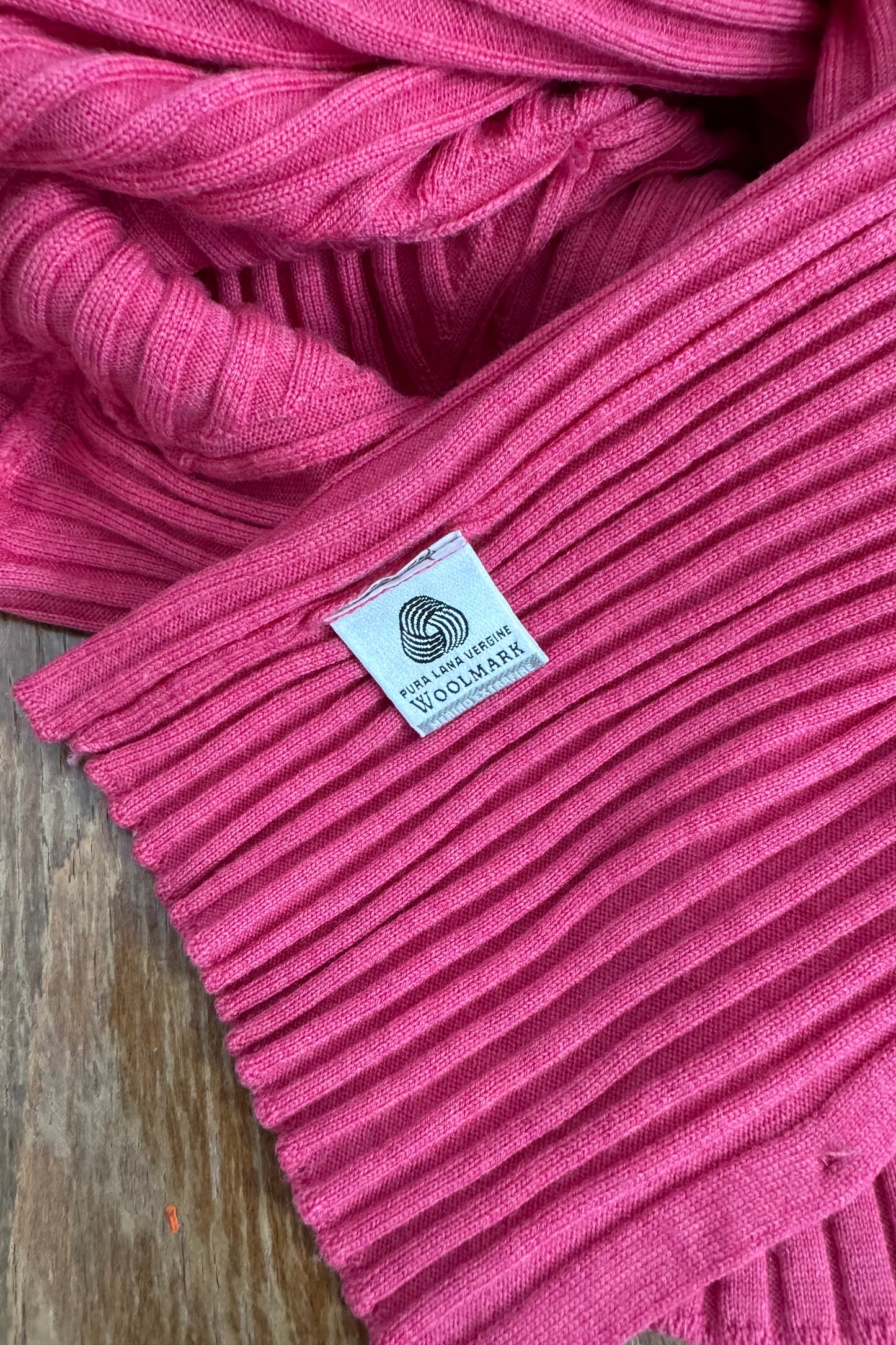 MERINO WOOL RIBBED CARDIGAN SIZE S/M UK 8/10