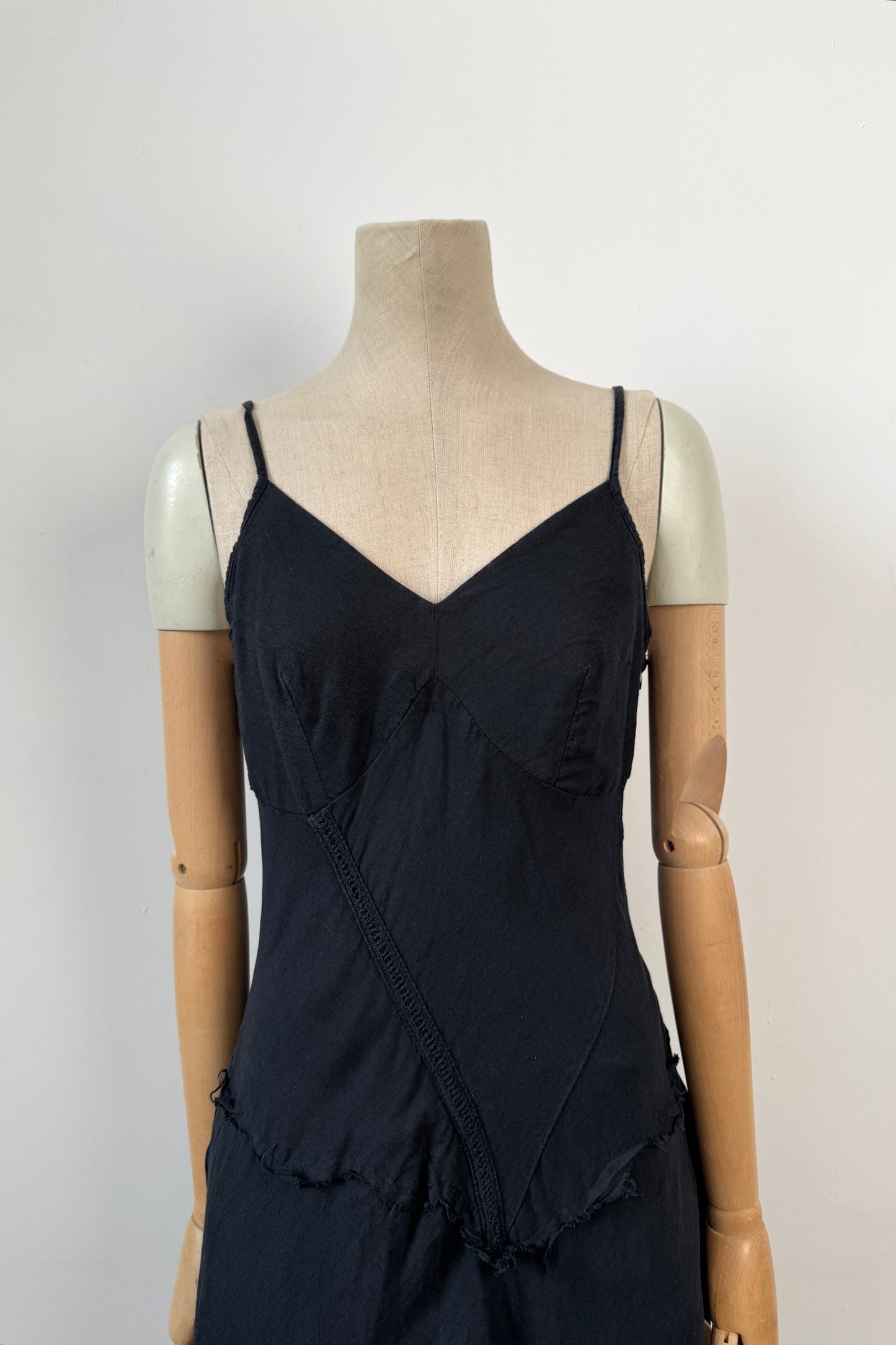 BLACK MAXI DRESS SIZE M UK 10
