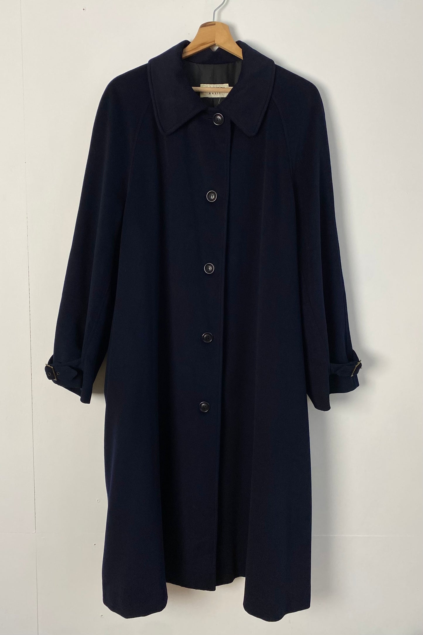 Wool-Cashmere Navy Coat by Alberto ASPESI in Women's Size S/M