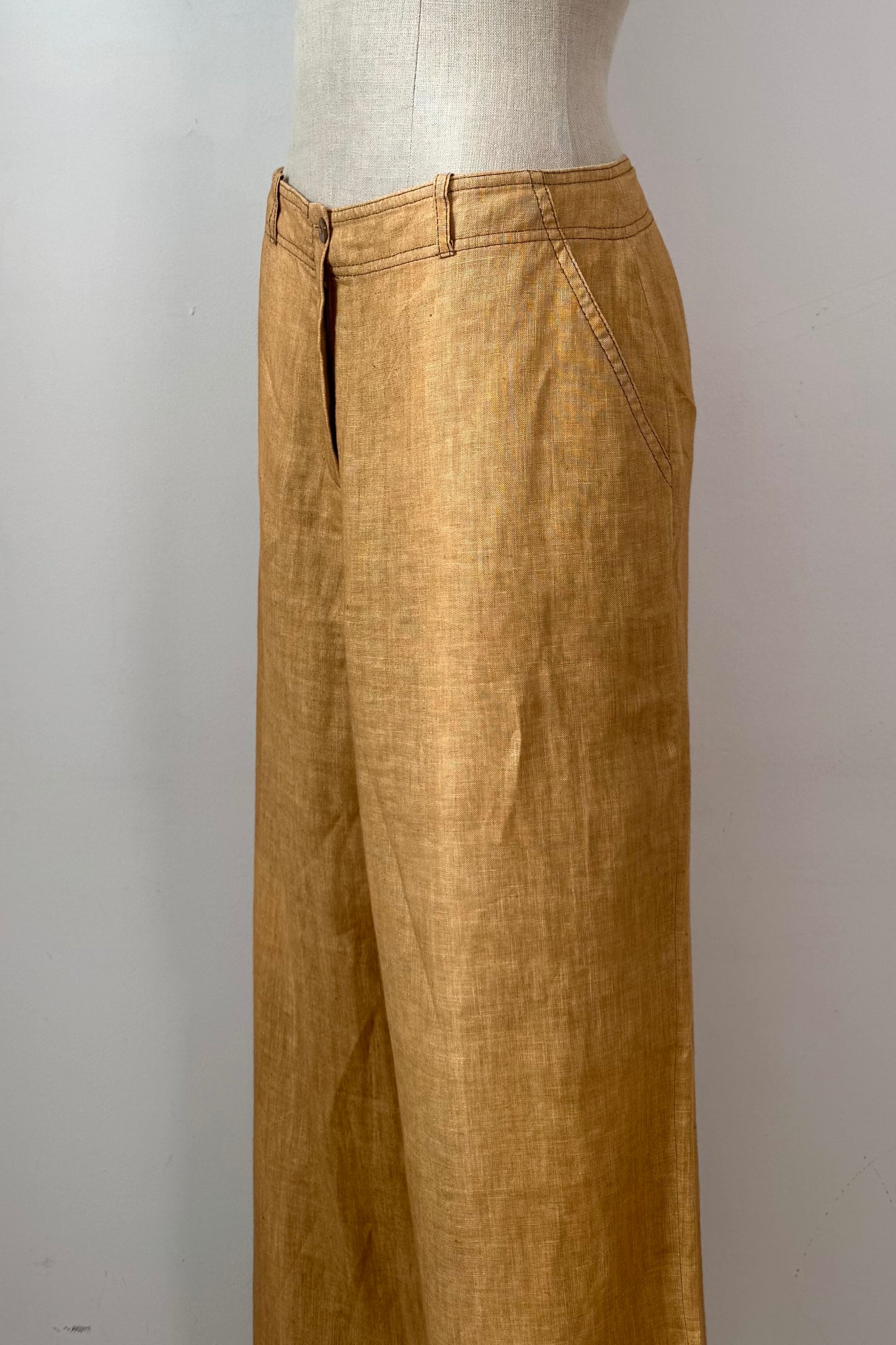 LINEN TROUSERS SIZE M UK 10