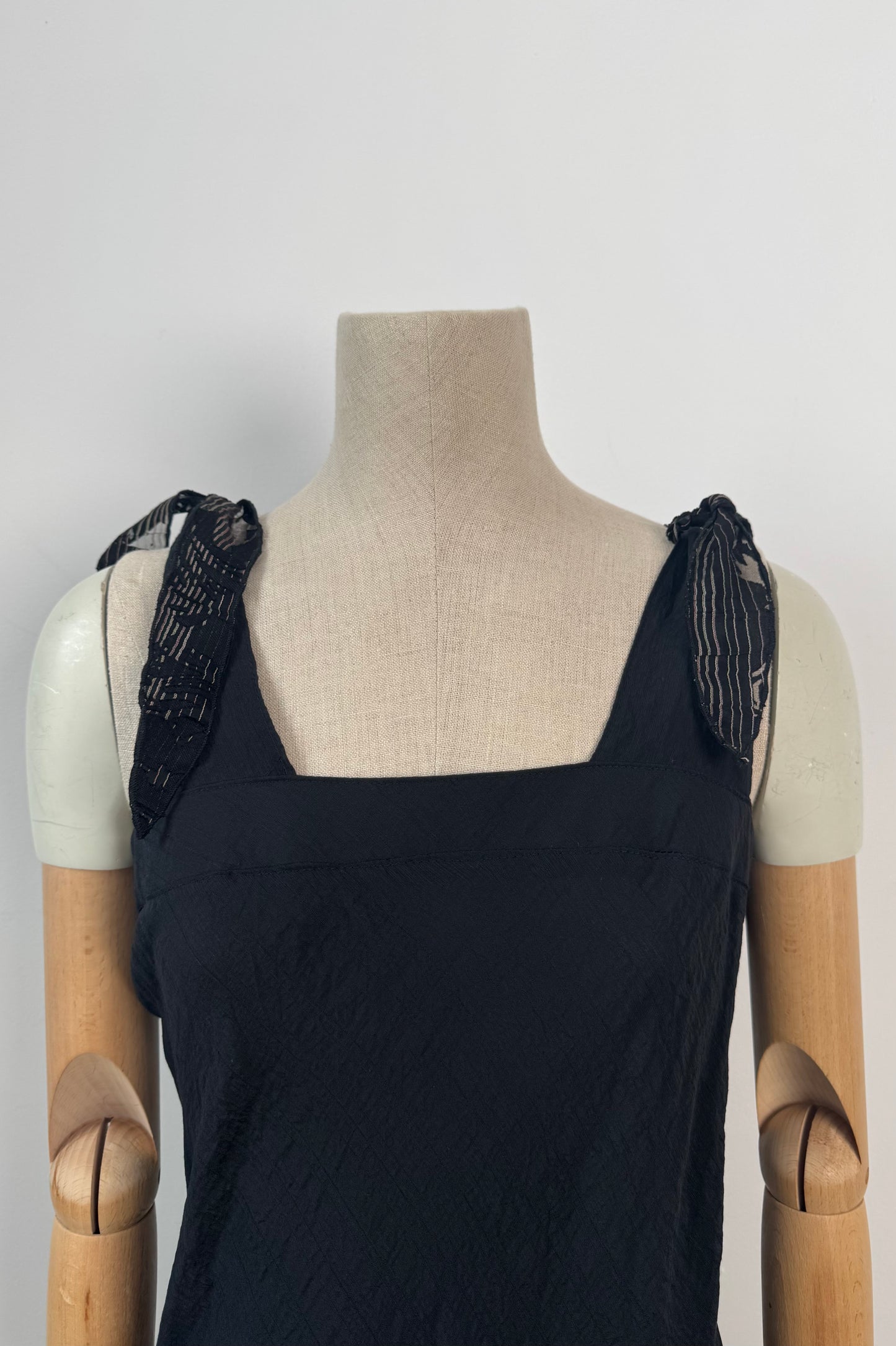 BLACK SUMMER DRESS SIZE M/L UK 10/12