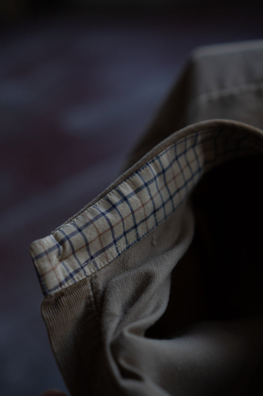 Corduroy Camel Shirt in Size XL UK 12/14