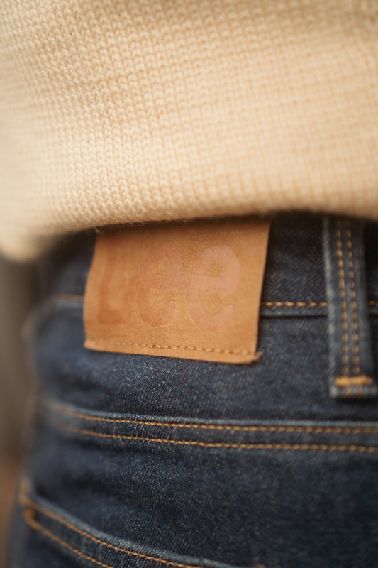 Lee Flare Jeans Size M UK 10-12 EU 38 - Dark Indigo Denim