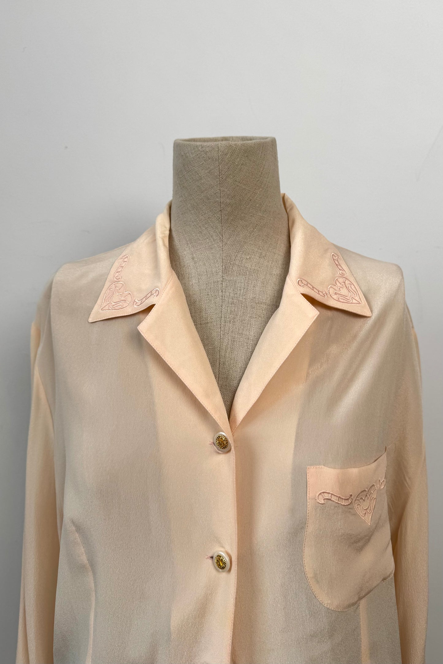 Pale Pink Blouse in Size L/XL UK 12/14