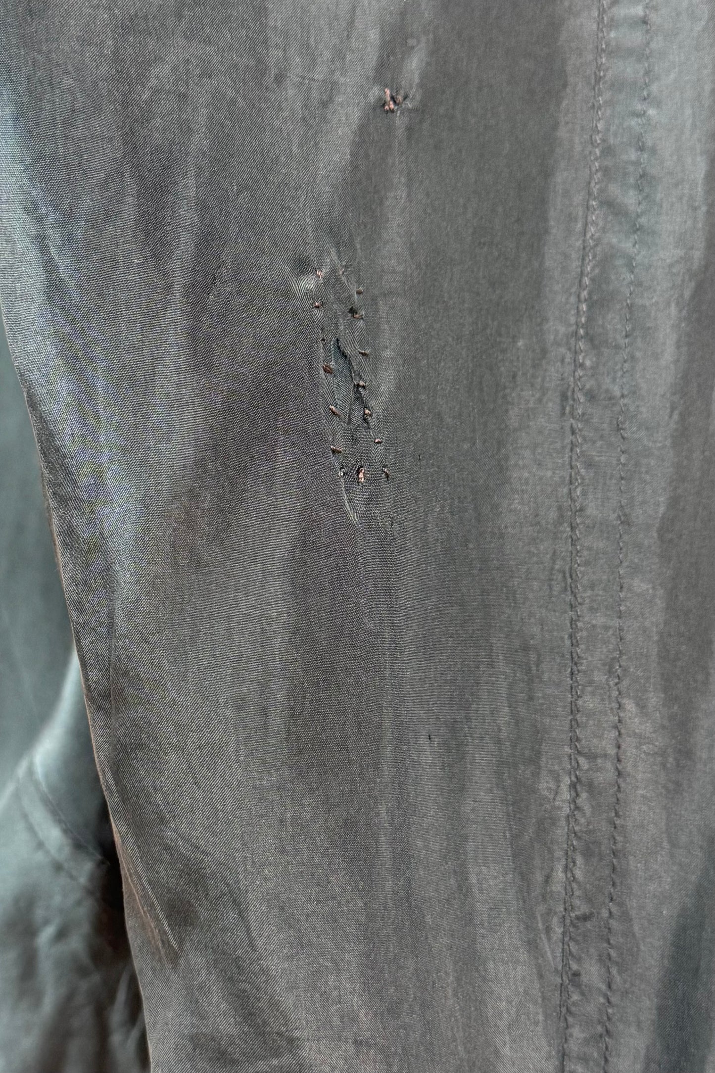 GREEN SILK BOMBER SIZE M UK 10