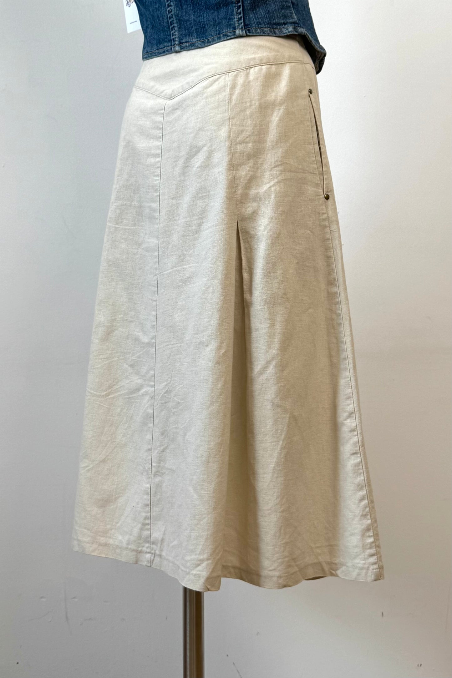 COTTON MAXI SKIRT SIZE M UK 10 EU 38