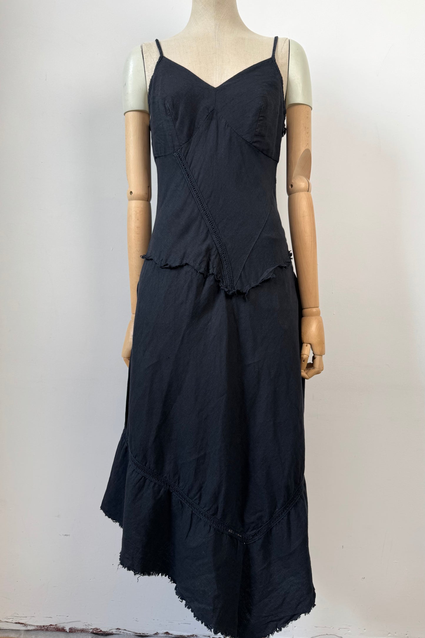 BLACK MAXI DRESS SIZE M UK 10