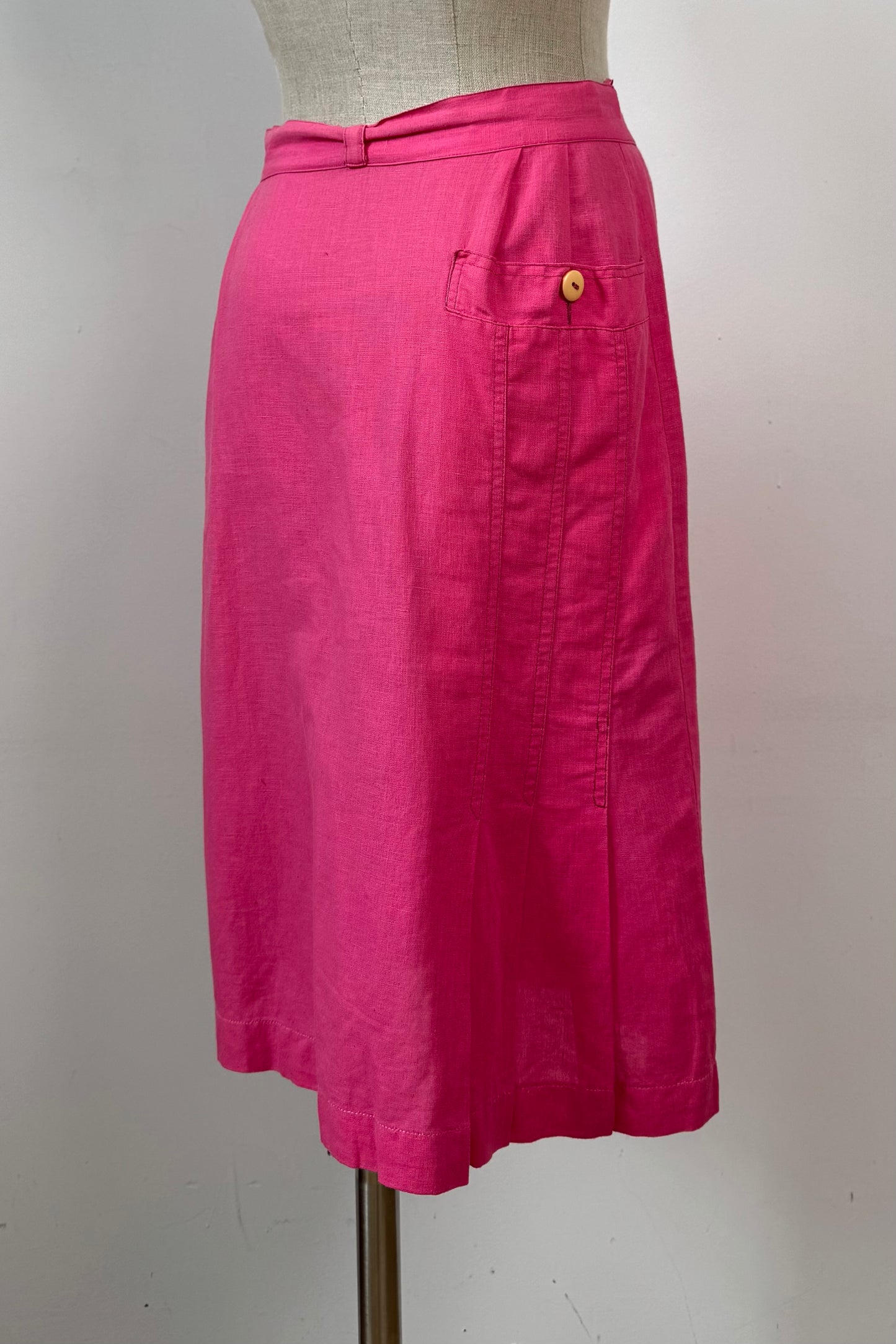 LINEN PINK SKIRT SIZE XS/S UK 6/8