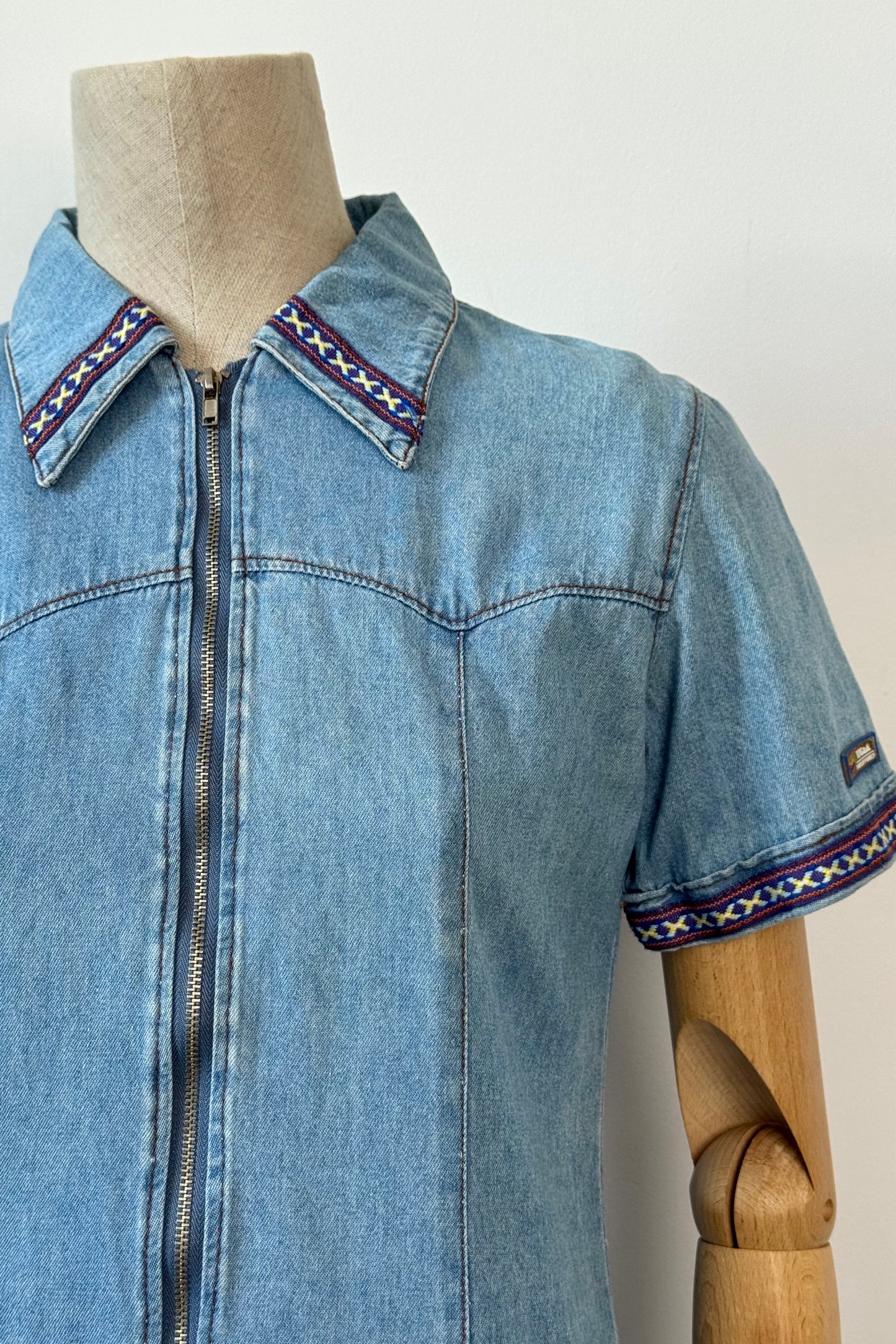 LIGHT DENIM DRESS SIZE XS/S UK 6/8