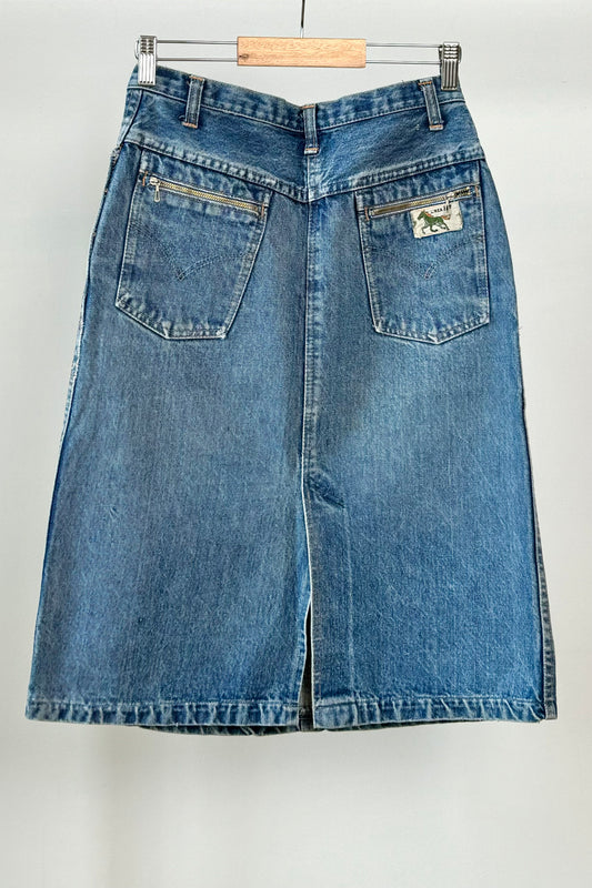 Midi Denim Skirt Size S UK 6/8 EU 36