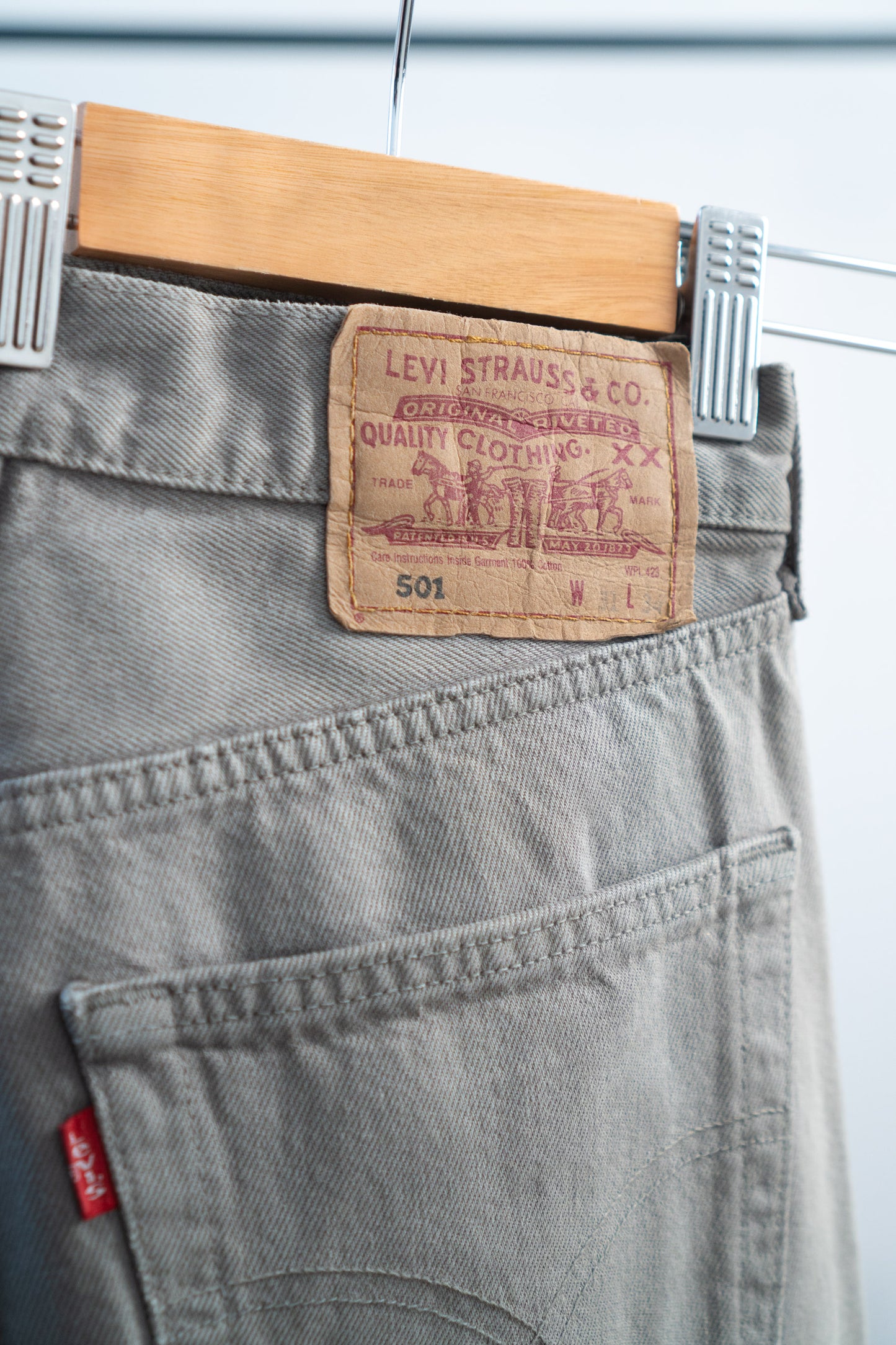 Vintage Levi’s 501 Grey Jeans Size 36 UK 8