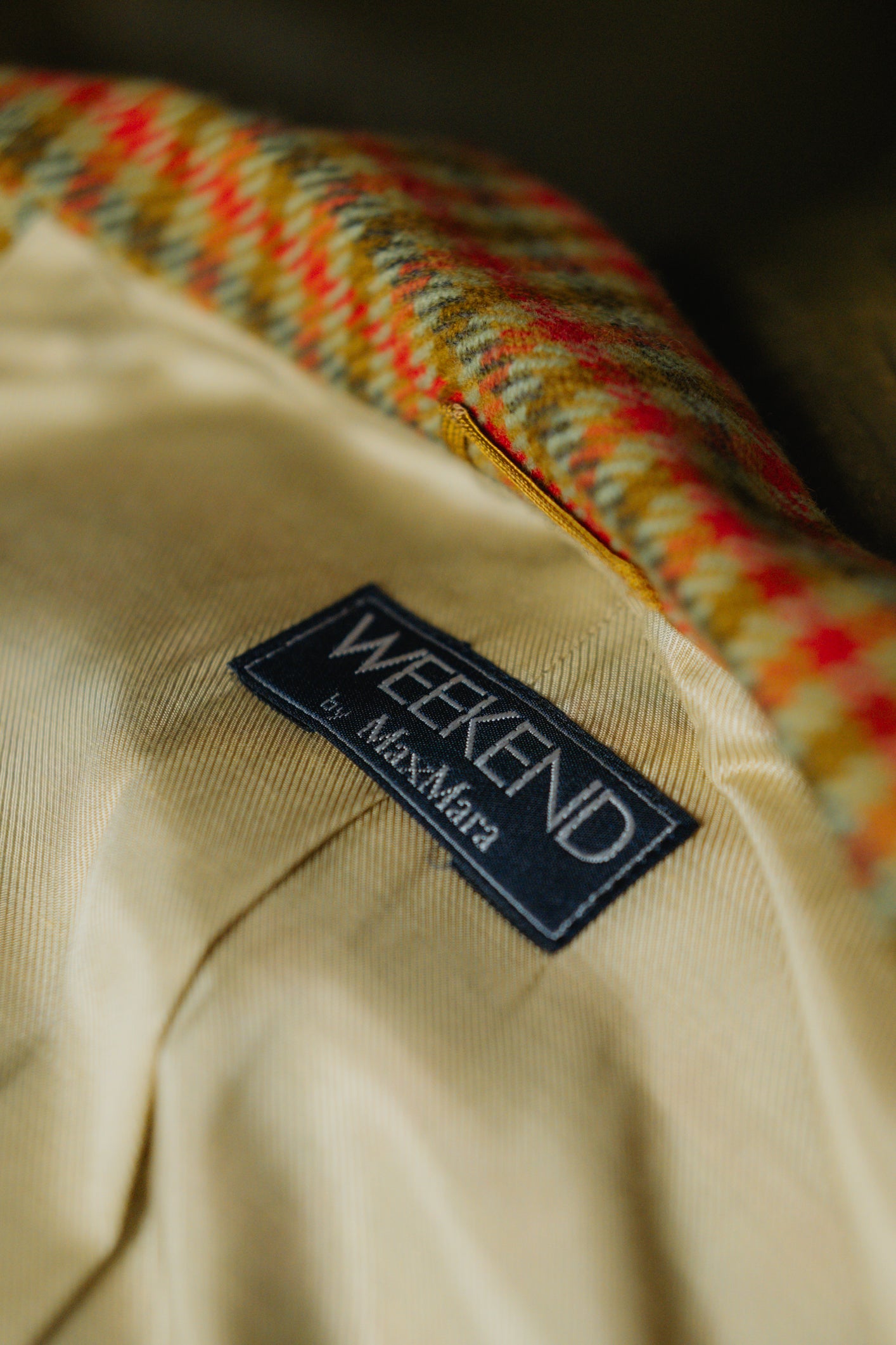 Weekend by Max Mara Houndstooth Wool Blazer in size M/L UK 10/12