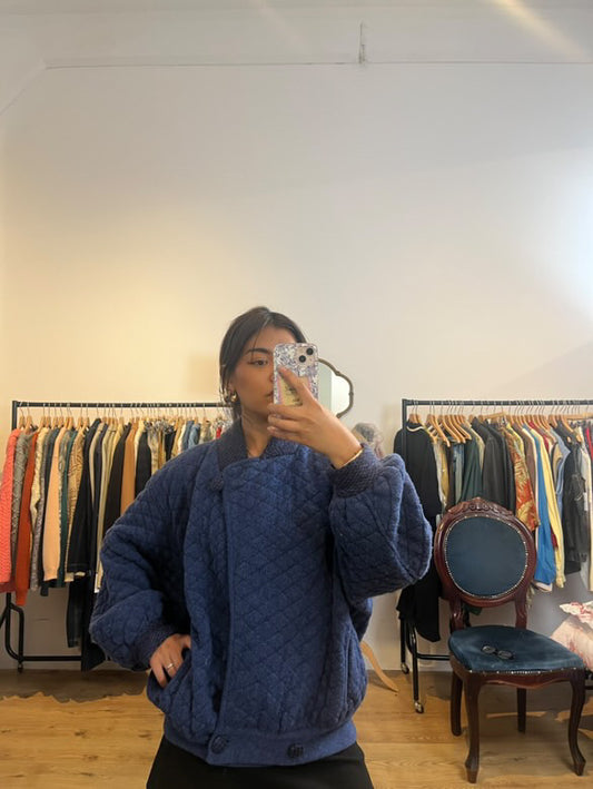 Bomber blue jacket