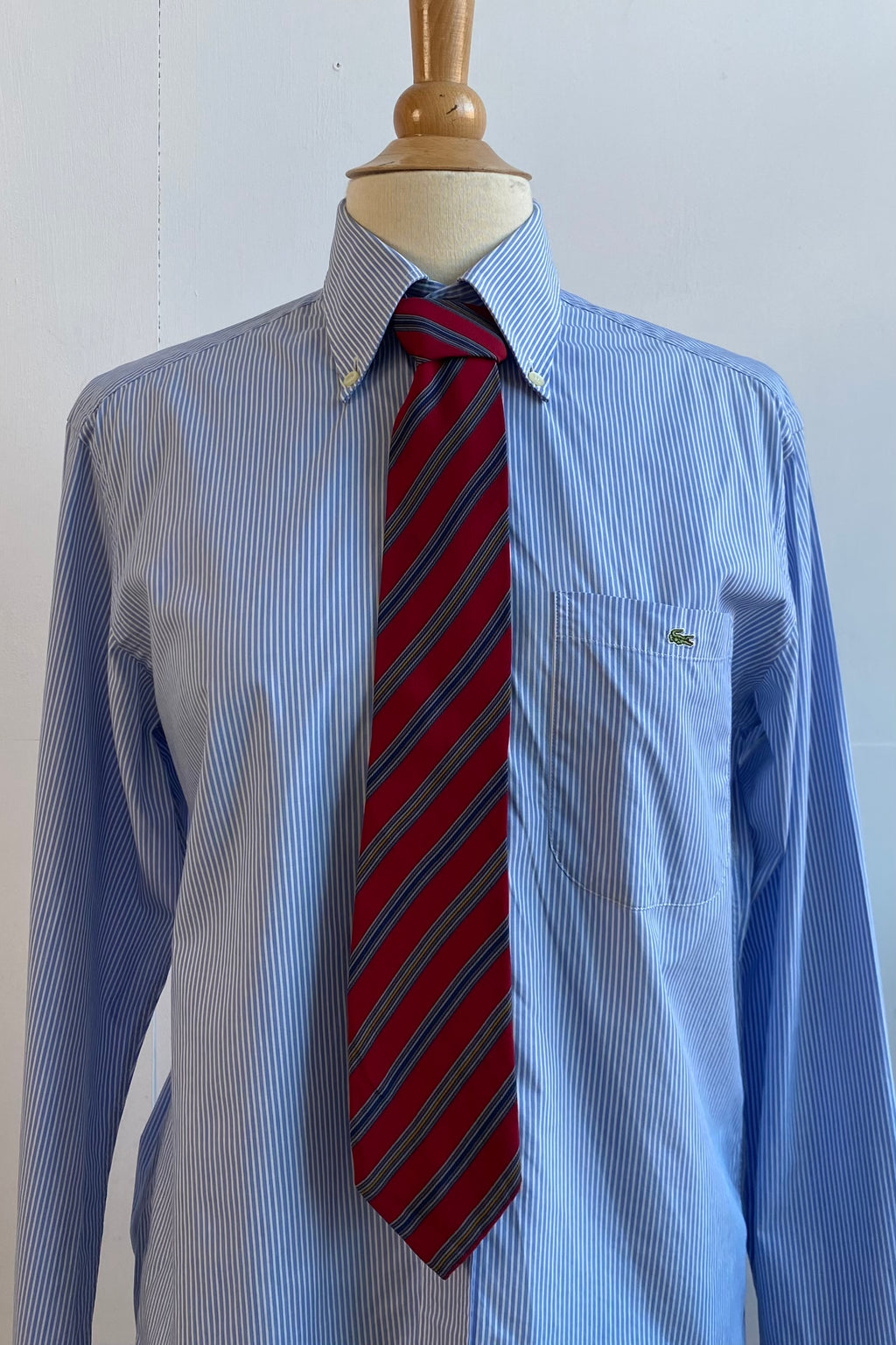 Giorgio Armani Striped Red Silk Tie