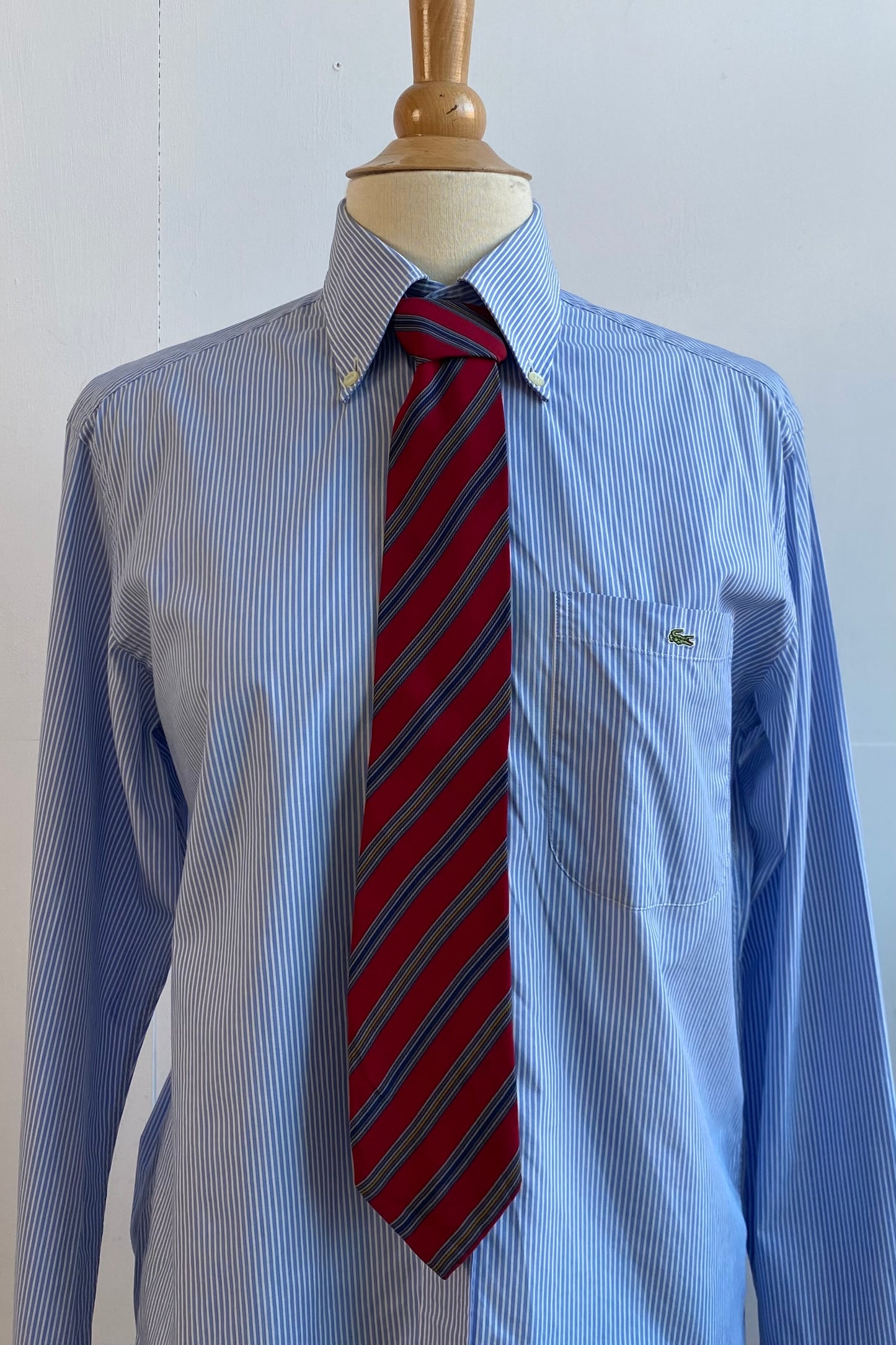 Giorgio Armani Striped Red Silk Tie