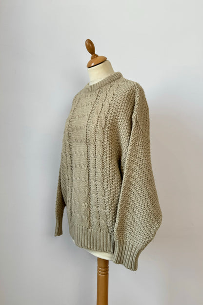 BRAIDED TOASTED SWEATER SIZE M/L UK 10/12