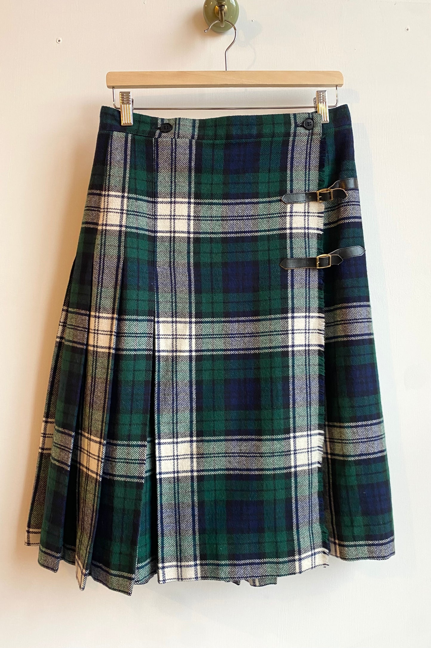 Tartan Quilted Pareo Skirt Size Women's M EU38 / UK 10