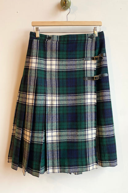 Tartan Quilted Pareo Skirt Size Women's M EU38 / UK 10