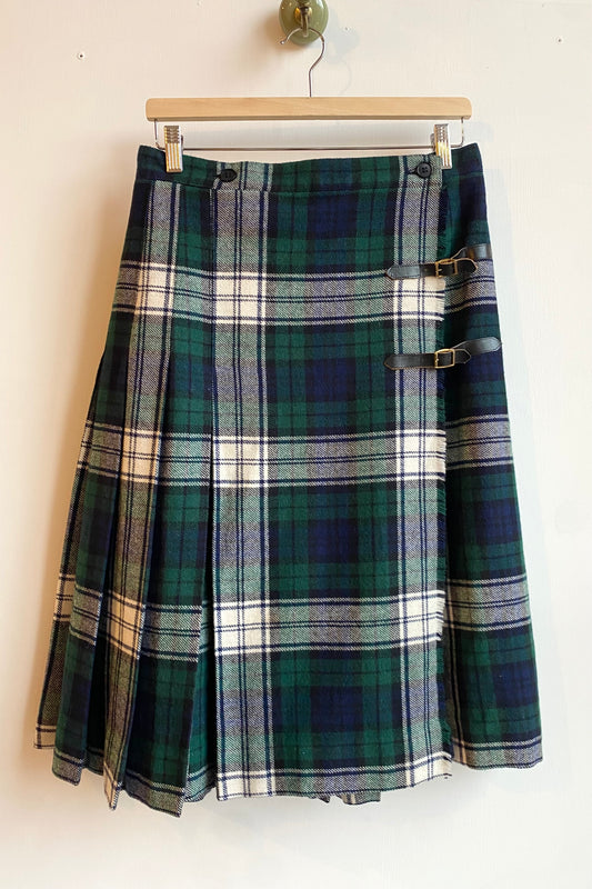 Tartan Quilted Pareo Skirt Size Women's M EU38 / UK 10