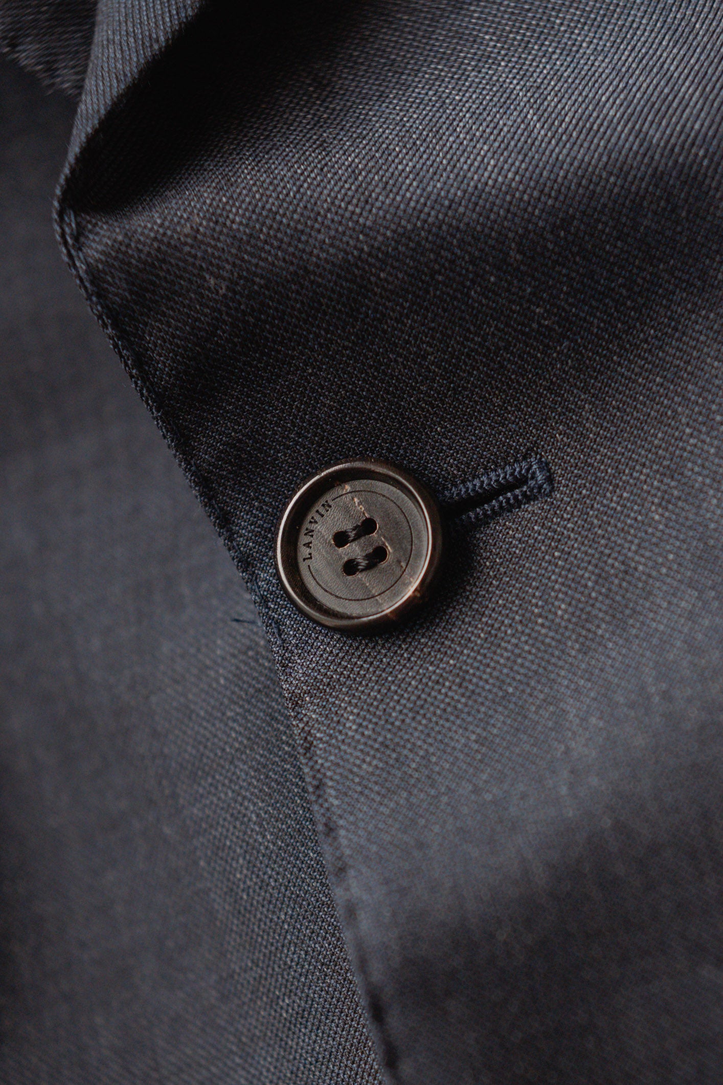 Lanvin Navy Wool Suit - Italian Tailored Blazer & Trousers, UK 12 L