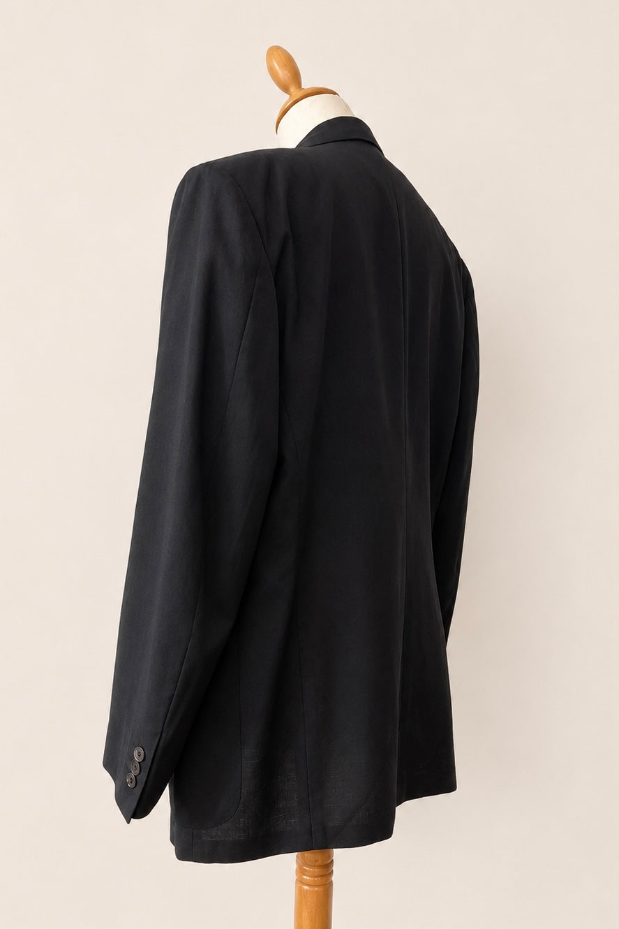 Vintage Lanvin Double-Breasted Wool Blazer