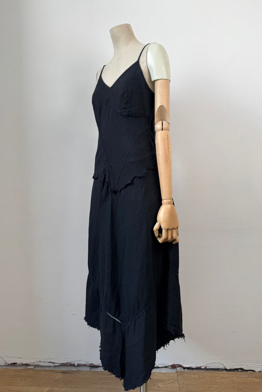 BLACK MAXI DRESS SIZE M UK 10