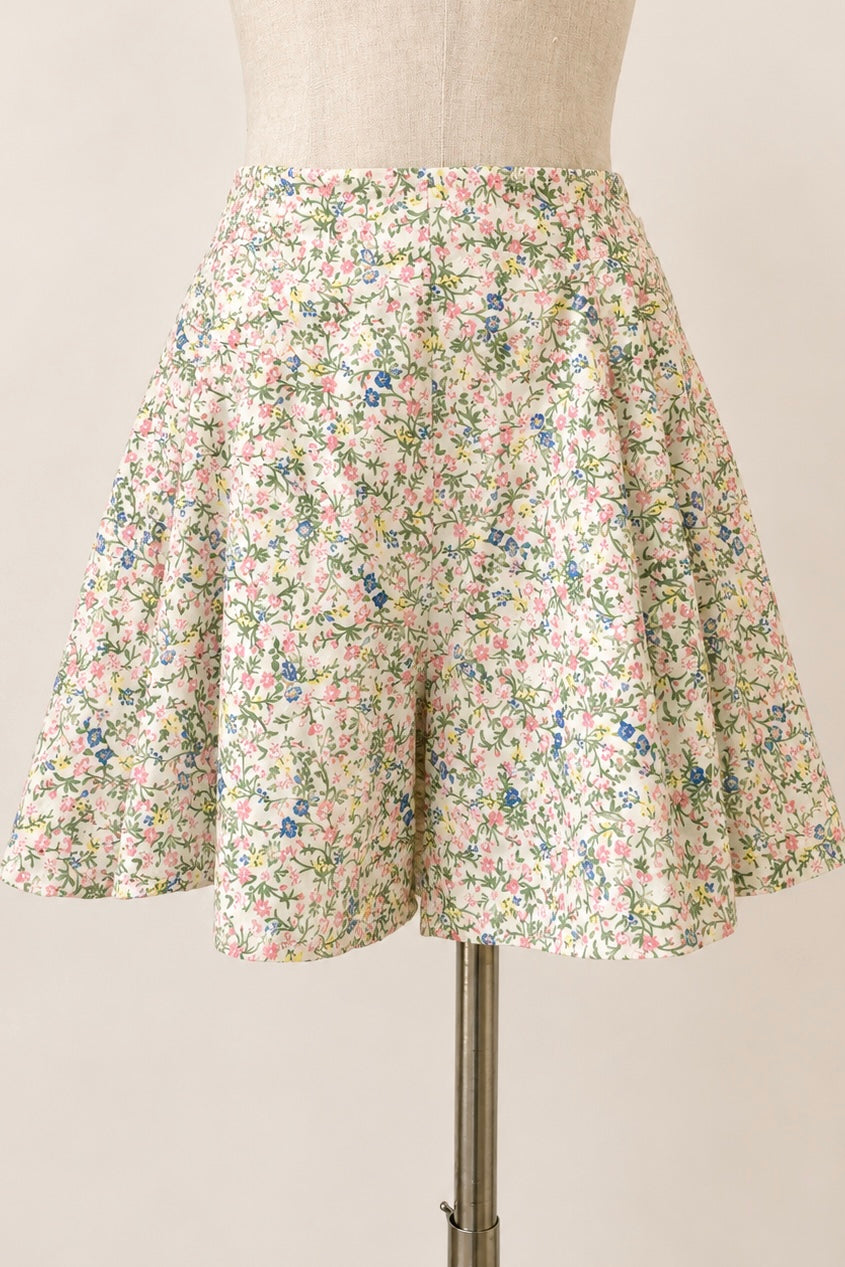 ‘Victorian’ Floral Print Skort
