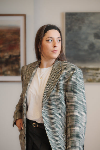 Hugo Boss Houndstooth Blazer Size M/L UK 10/12