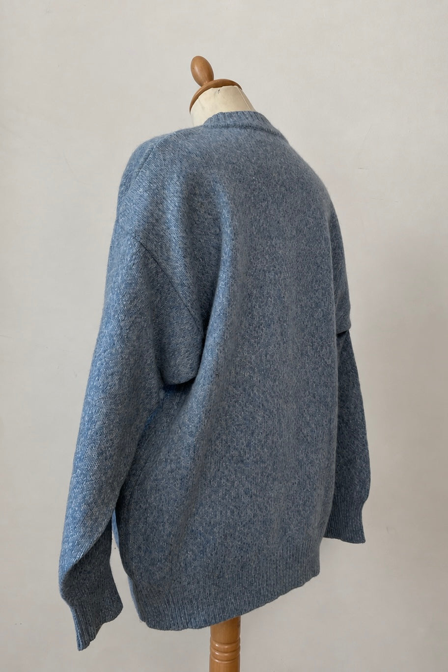 Blue Arglye Wool Cardigan