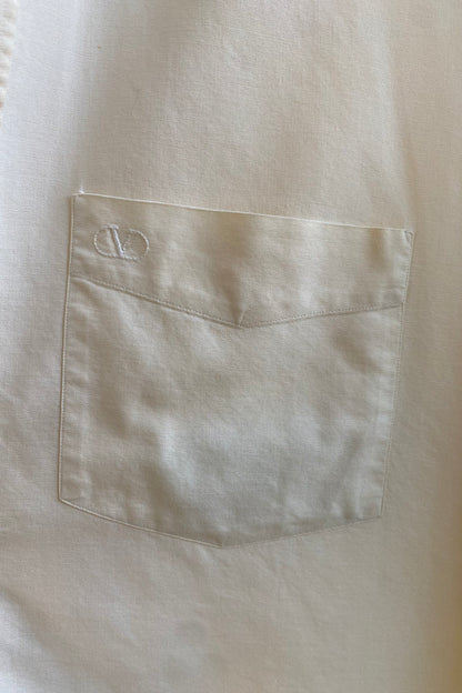Valentino Dress Shirt in Ecru Size UK 12/14