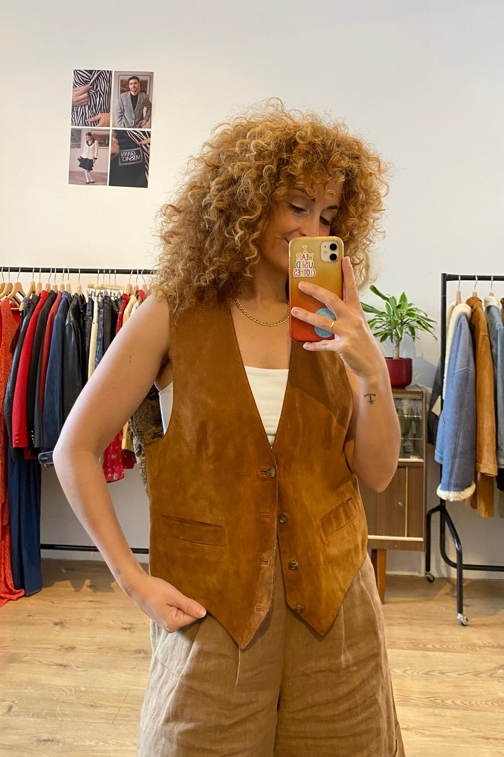 Suede Leather Waistcoat
