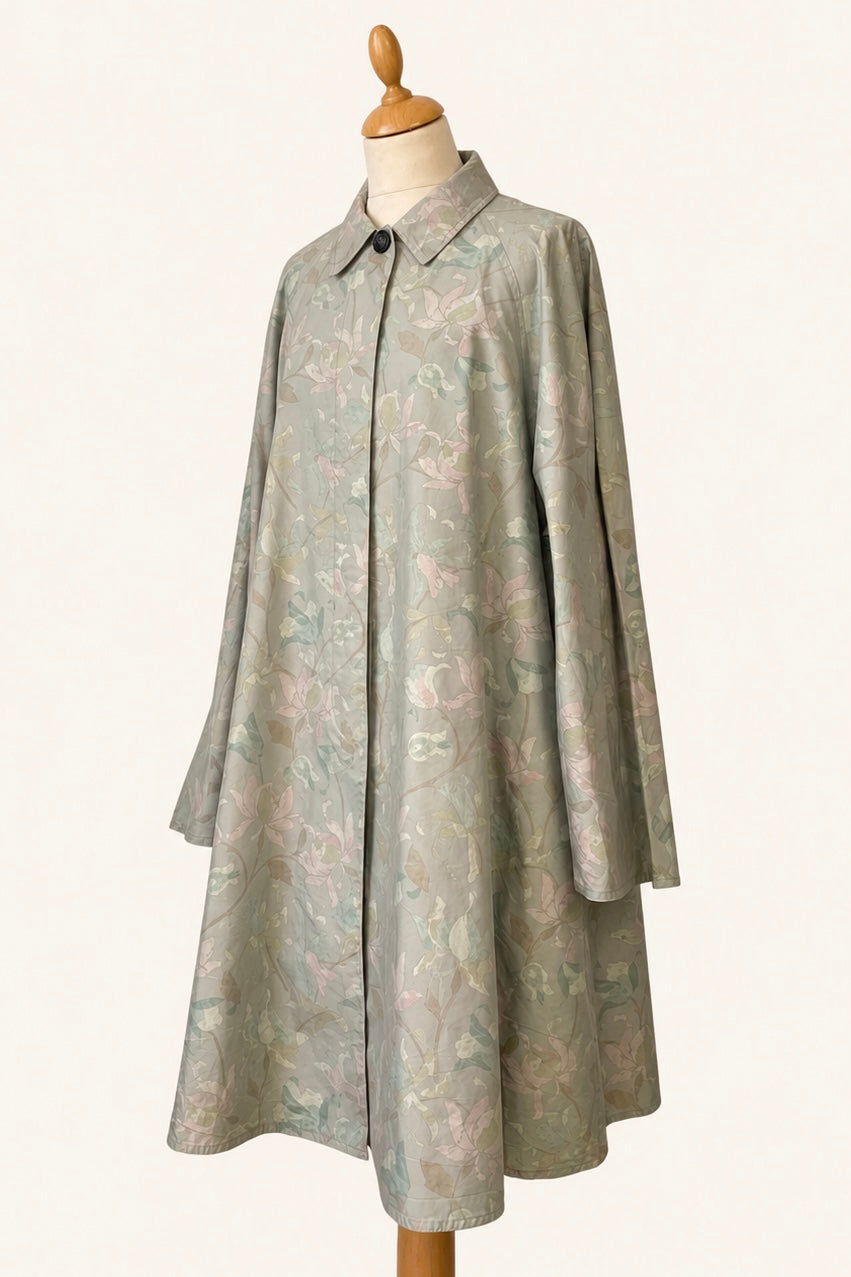 Floral Swing Trench Coat