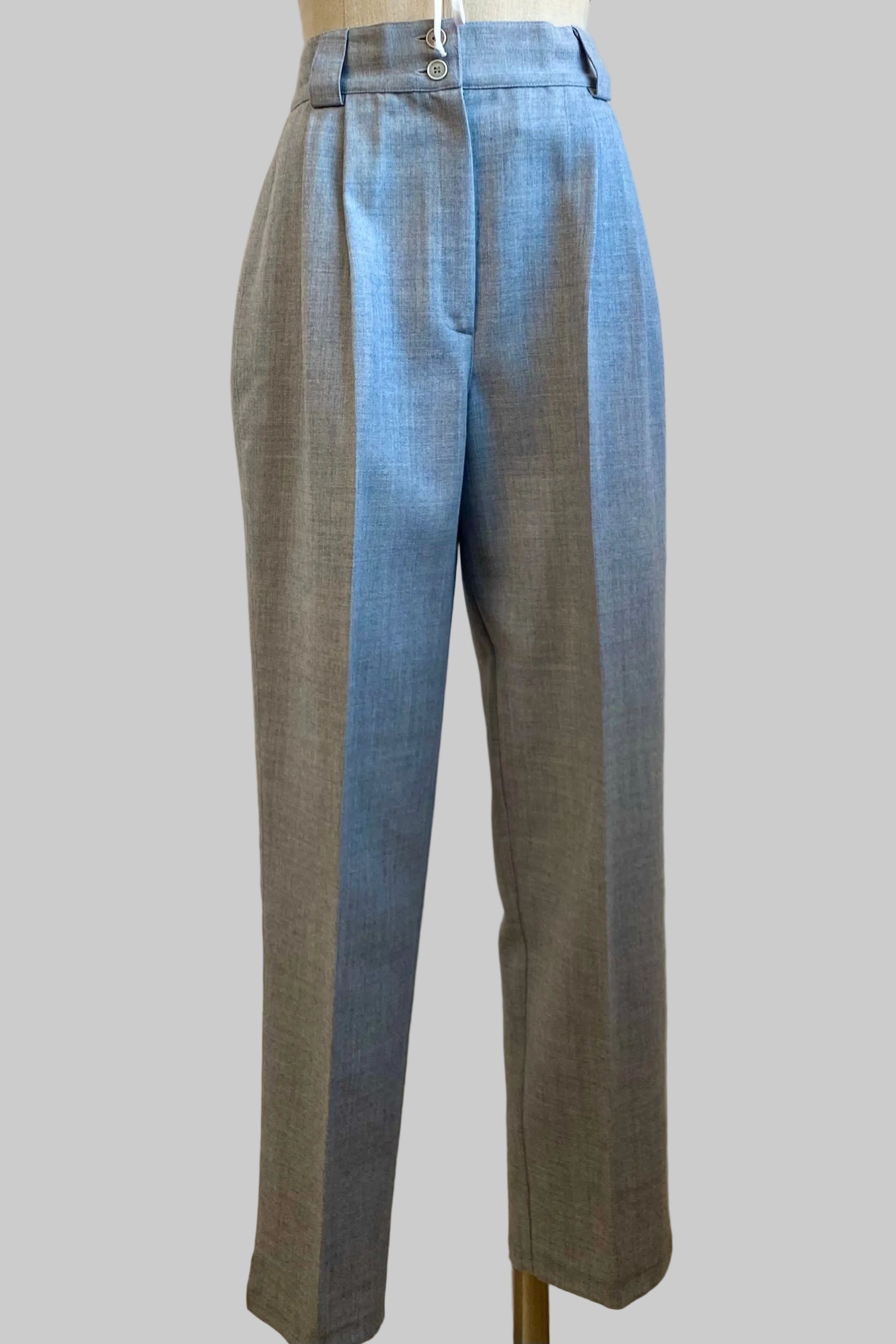 Baby Blue Pure Wool Trousers