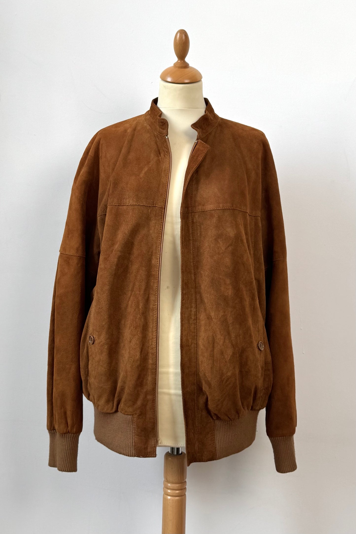 BOMBER SUEDE JACKET SIZE M/L UL 10/12