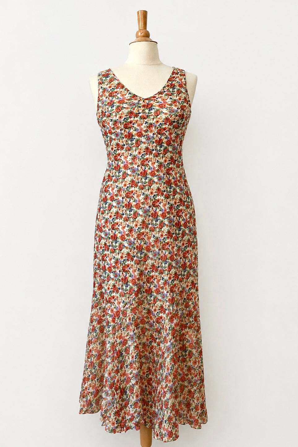 Lauren Ralph Lauren Silk Floral Midi-Dress