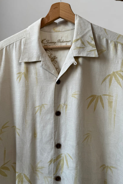 PALM SILK SHORTSLEEVES SHIRT SIZE L UK 12